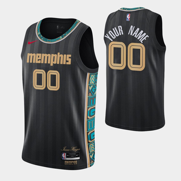 Men's Memphis Grizzlies Active Player Black NBA City Swingman 2020-21 Stitched Swingman Jersey